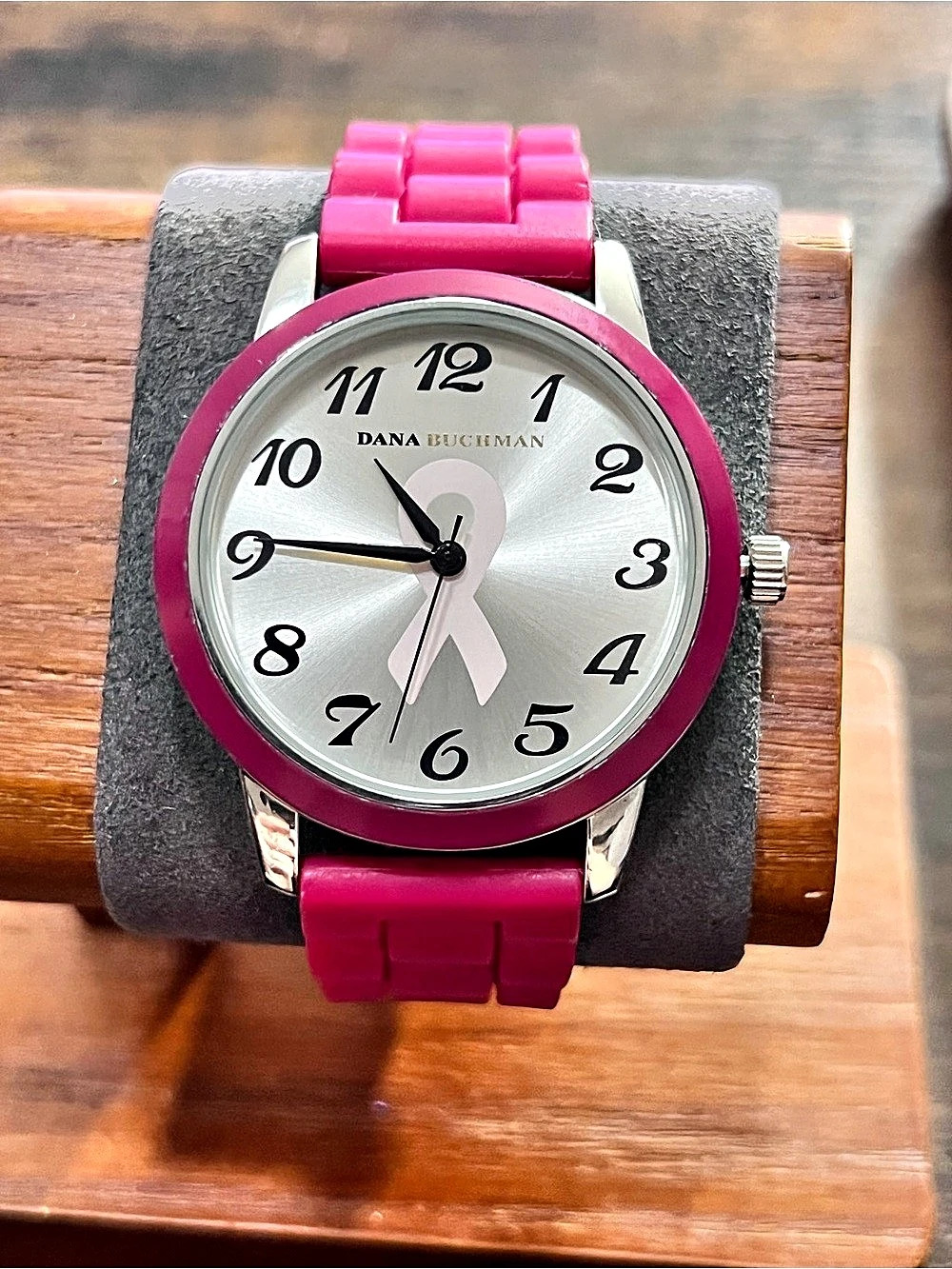 Dana Buchman Pink Ribbon Breast Cancer Awareness Watch
